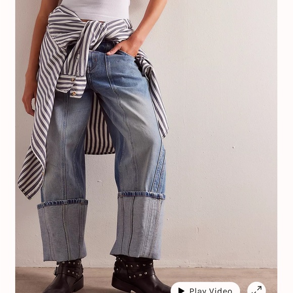 Free People We The Free Olsen Cuffed Crop Barrel Jeans. NWT. Daily driver - Picture 10 of 10